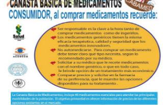 Autoridades de Salud y ACODECO lanzan en conjunto Canasta Básica de Medicamentos