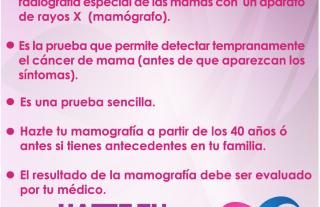 Cualquier día, en especial el día de tu cumpleaños: ¿HAZTE TU MAMOGRAFÍA!