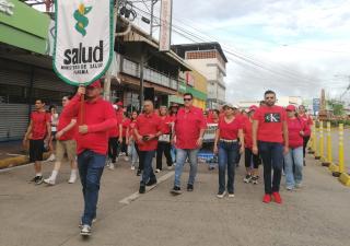  Región de Salud de Herrera conmemora el Día Mundial del Corazón con caminata por la salud