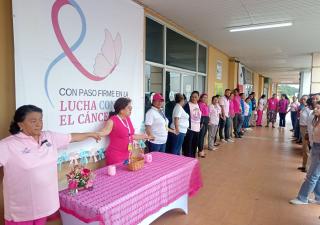 Con paso firme inicia la campaña de la Cinta Rosada y Celeste en Coclé