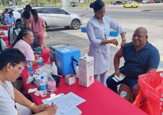Feria de salud preventiva  en Cativá, Colón