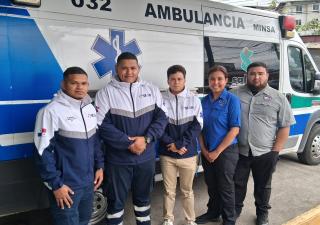 Reconoce la labor de los técnicos en urgencias médicas en San Miguelito