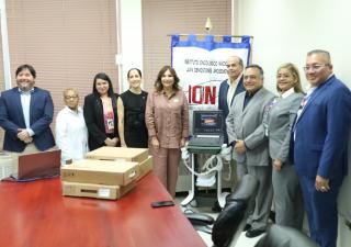 ION recibe donación de un ultrasonido portátil compacto para la Unidad Regional Oncológica del Hospital Anita Moreno