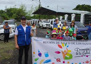 ¡Pocrí se llena de color y salud! Minsa Los Santos cierra el Mes de las Frutas con jornada comunitaria