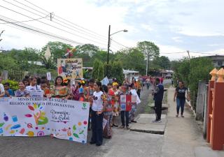  Minsa Los Santos promueve estilos de vida sanos y ambientes libres de humo en Llano Largo