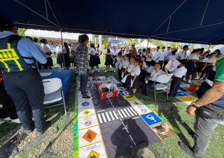 Región de Salud Panamá Este refuerza prevención y seguridad vial en feria escolar de Tortí