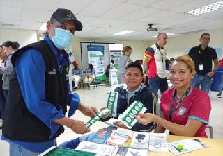 Centro de Salud de Pueblo Nuevo participa en feria de salud en ANATI, El Dorado