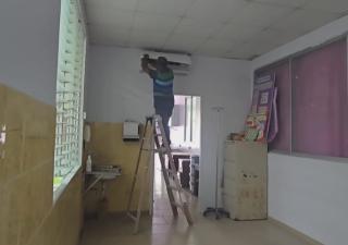 Avanzan trabajos de mantenimiento en el Centro de Salud de Penonomé