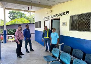 Región de Salud de Veraguas evalúa infraestructura de puestos de salud en Río de Jesús para futuras mejoras