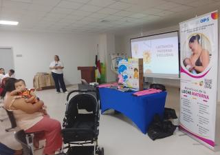 Centro de Salud Omidia Quintero de Las Mañanitas promueve la lactancia materna